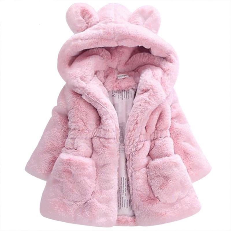 Vêtements d'hiver pour bébés filles Manteau Polaire Veste de Ski Chaude Combinaison de Neige 1-7 ans Veste à Capuche Bébé Vêtements d'extérieur pour Enfants au Design Moderne et Élégant