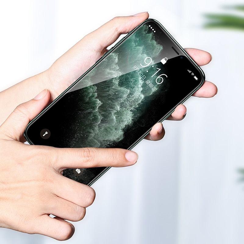 3 coques de protection intégrales en verre pour iPhone 11, 12, 13, 14 Pro Max, protection d'écran pour iPhone X, Xr, Xs Max, 7, 8, 6s Plus, Se, en verre, bord à bord, couverture complète de l'écran