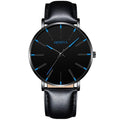 Montre Minimaliste Homme Ultra Fine Simple Homme Affaires Acier Inoxydable Maille Ceinture Montre à Quartz Relogio Masculino