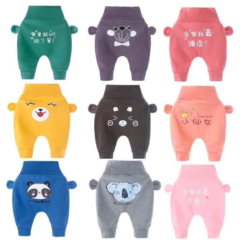 Vêtements pour enfants, garçons et filles, pantalon PP pour nouveau-nés et tout-petits, style décontracté, avec motif ours et détails oreilles d'ours