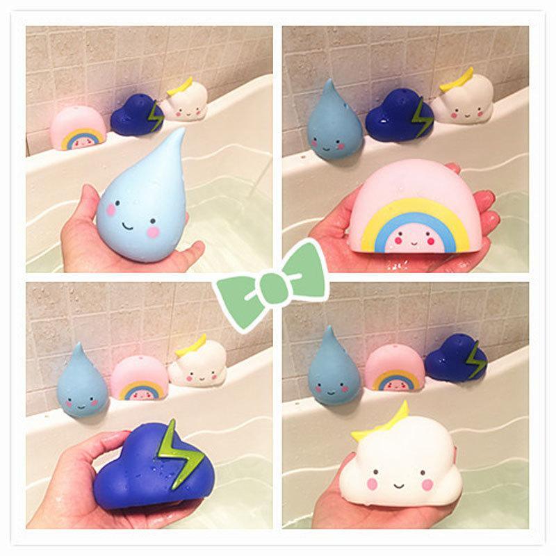 Jouets de bain pour bébé modernes, outils de pulvérisation d'eau pour le bain, jouets flottants en forme de nuages pour enfants