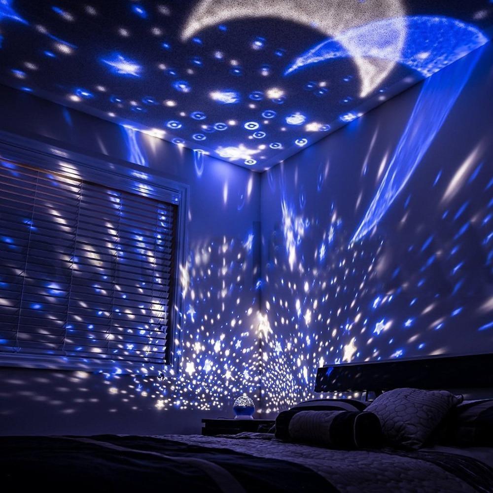 Lampe de projection LED ciel étoilé pour chambre de bébé et d'enfant, lumière intéressante, lampe moderne