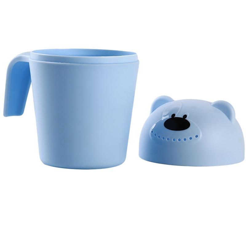 Bébé Enfants Dessin Animé Ours Bain Tasse Bébé Douche Shampooing Tasse Seau Bébé Douche Cuillère Eau Cheveux Pour Enfants