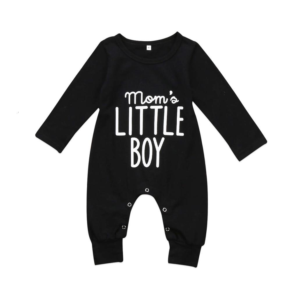Ensemble de vêtements pour bébé garçon nouveau-né, barboteuse avec lettre, grenouillère en coton pour garçons et filles, tenues de 0 à 24 mois