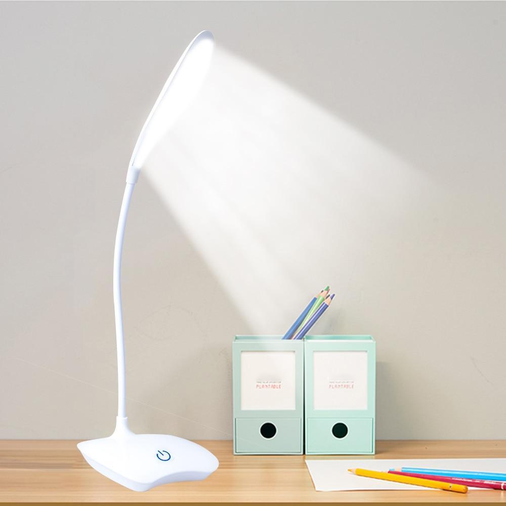 STEVVEX Lampe de Lecture sur Pied LED Lampe de Bureau Portable avec Batterie Rechargeable Niveaux de Luminosité Lampe de Bureau d'Étude pour Étudiant et Bureau