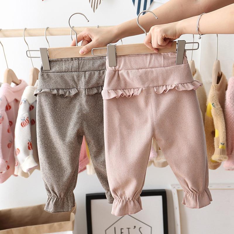 Vêtements bébé fille pantalon à pois nœud volants pantalon décontracté pantalon long princesse fille vêtements enfants