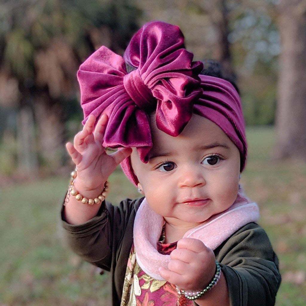 Nouveau grand bandeau de bébé avec nœud, bandeau en velours doux pour filles, accessoires de cheveux, nœuds solides désordonnés, bandeaux pour tout-petits, foulards pour bébé, turban grand nœud pour filles
