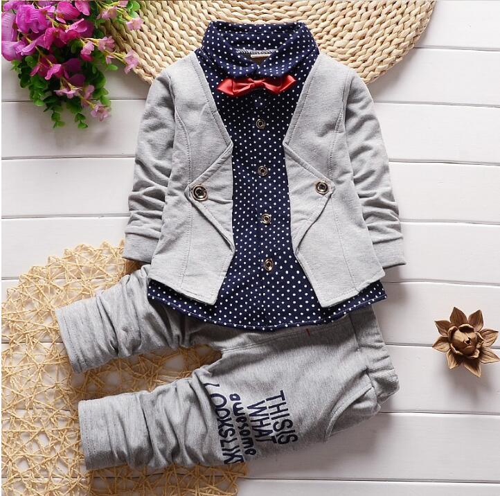 Ensembles de vêtements pour bébé garçon Gentleman - Tenue formelle d'anniversaire pour garçons, style moderne et nouveau design