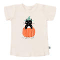 t-shirt imprimé | chat d'Halloween