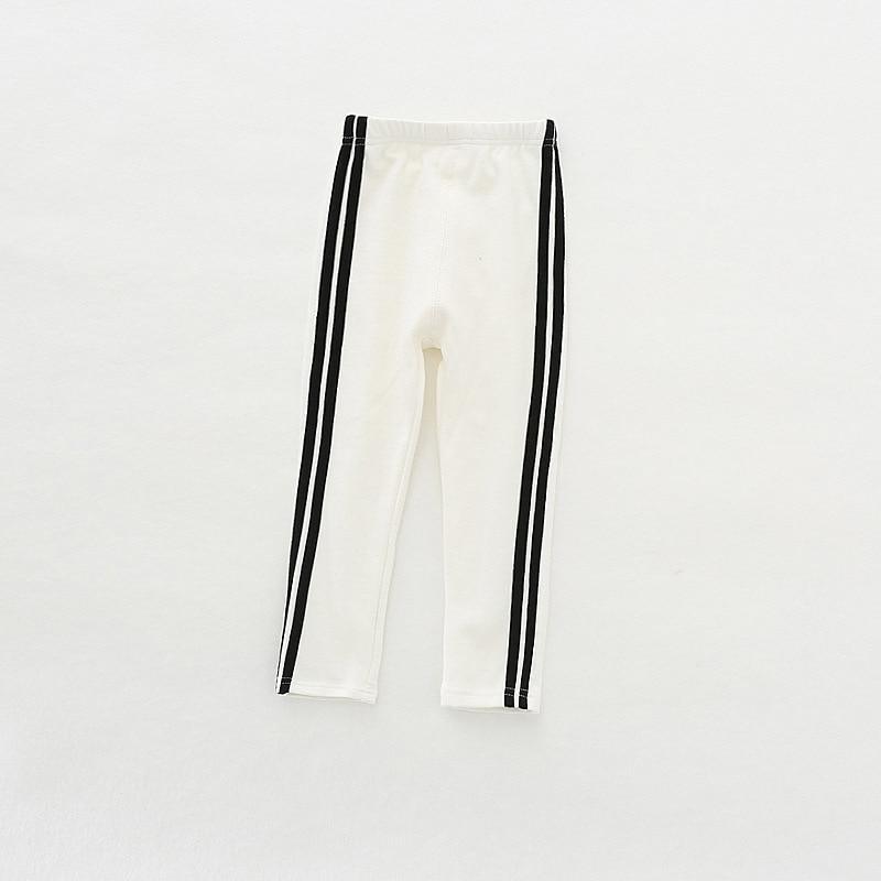 Pantalon de sport bébé fille en coton de quatre couleurs, style deux barres, extensible, de 1 à 5 ans, automne