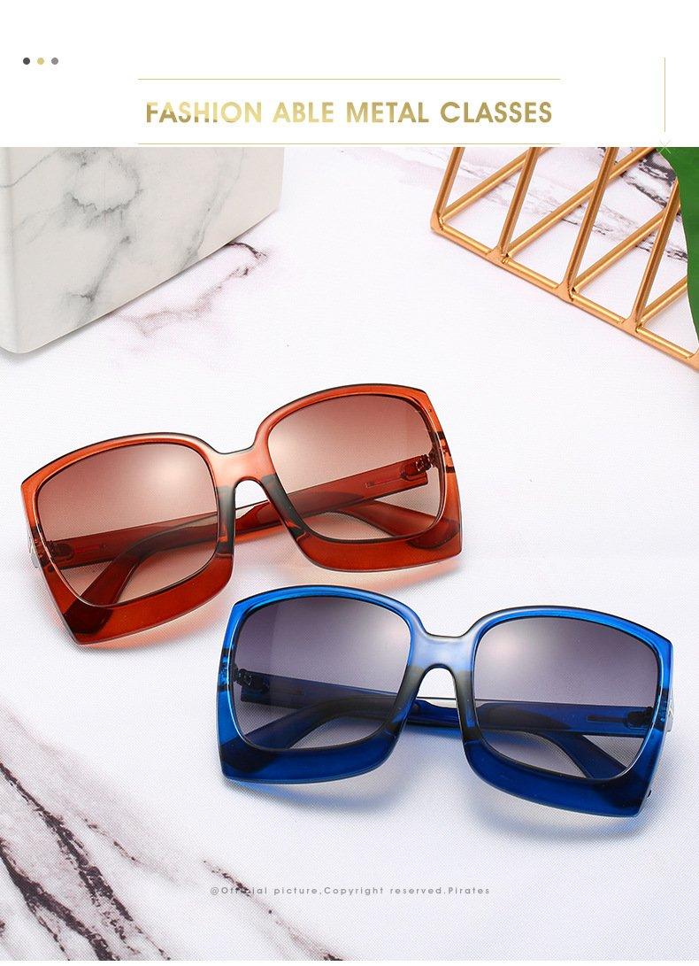 Mode Surdimensionnée Femme Carrée Grande Monture Gradient Femme et Dame Lunettes de Soleil Marque Designer avec Protection UV400 gafas de sol mujer