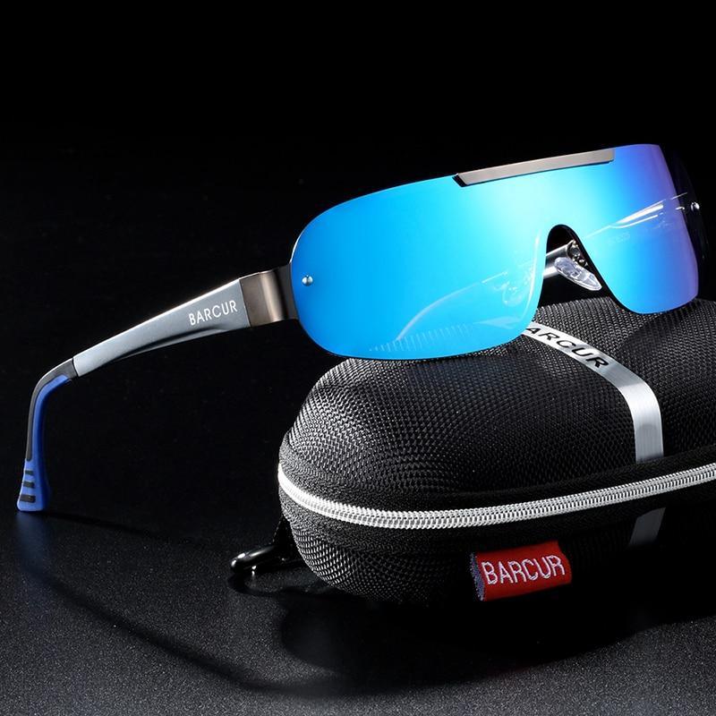 Lunettes de soleil de pilote unisexe élégantes en alliage d'aluminium et de magnésium, style luxe pour la conduite, avec protection UV400