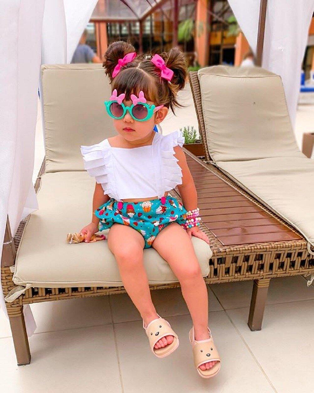 Barboteuse bébé fille, combinaison à volants, tenue estivale dos nu, style moderne