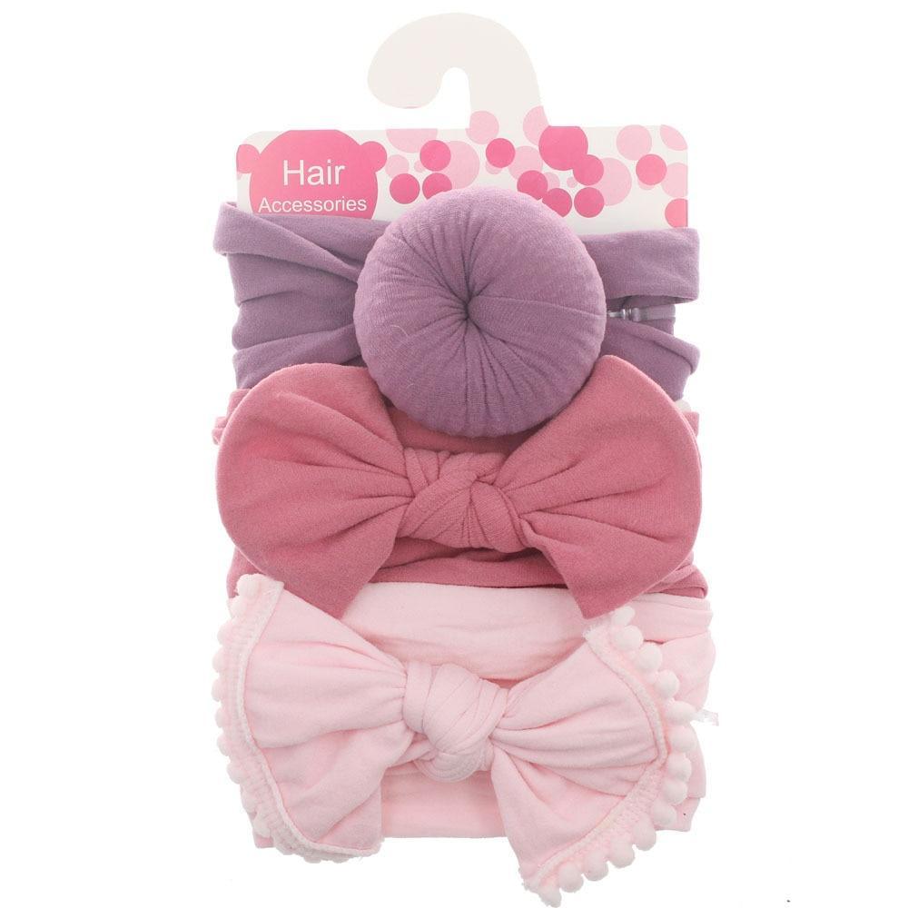 Bébé Mode Nylon Nœud Bandeau Nouveau-né Nœud Boule Ronde Écharpe de Tête Fleur Turban Filles Bandeaux Cheveux Nœud Pour Enfants