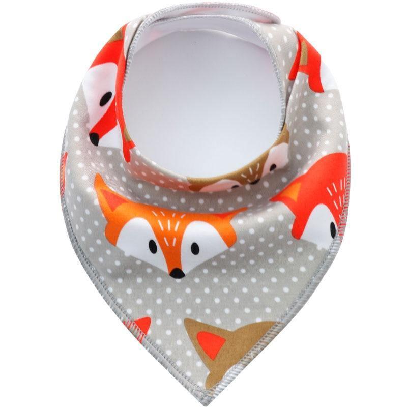 Bavoirs bébés Foulard triangulaire Coton Dessin animé Enfant Bandana Bavoir Bavoirs de bave Nouveau-né Bavoir pour enfants