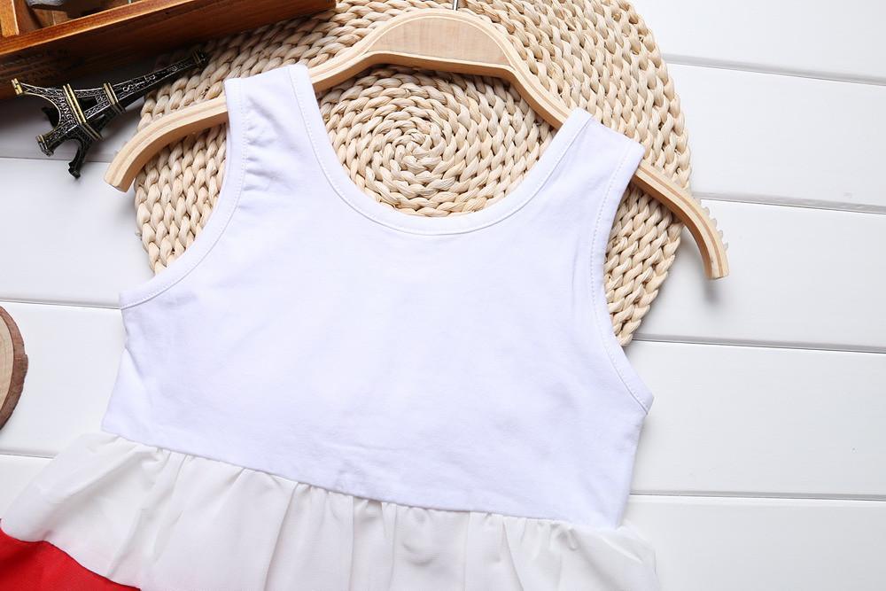 Robes sans manches en mousseline de soie à rayures violettes et col rond, de luxe, pour bébés filles, avec un grand nœud