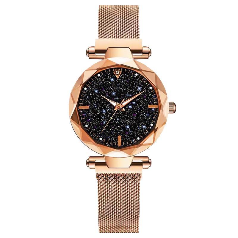 Nouvelles Montres de Luxe pour Femmes Montre Femme Ciel Étoilé Magnétique Étanche Bracelet Pour Femmes et Filles