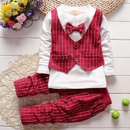 Ensembles de vêtements pour bébé garçon Gentleman - Tenue formelle d'anniversaire pour garçons, style moderne et nouveau design