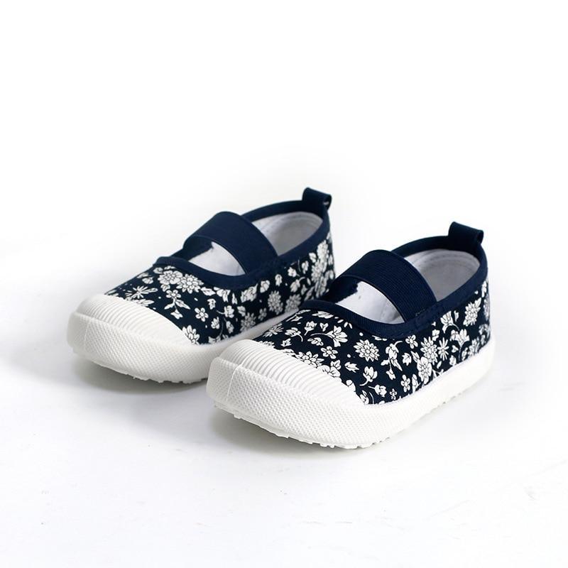 Chaussures Bébé Fille Toile Enfants Baskets Décontractées Couleurs Bonbon Fleurs Pour Filles Imprimés Floraux