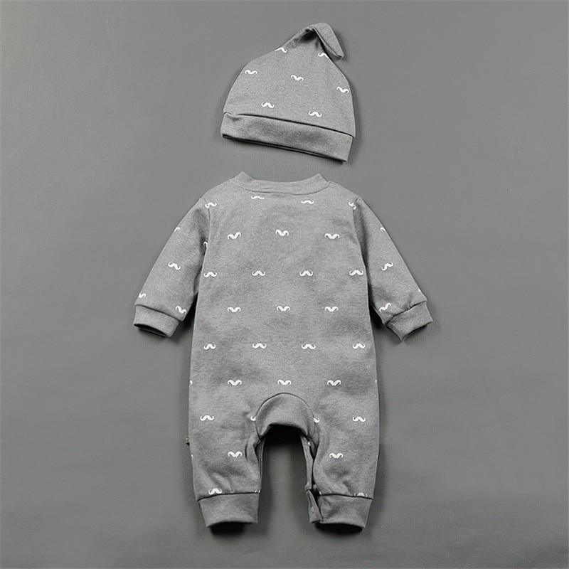 Ensemble barboteuse Fashion Cartoon Body Chapeau et Pantalon Vêtements Bébé Nouveau-né Animaux Mignons Pyjamas