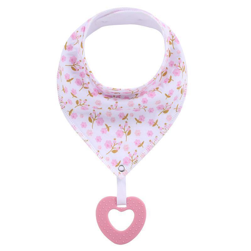 Bavoirs bandanas unisexes 100 % coton biologique super absorbants et doux pour bébé et jouets de dentition pour nouveau-né