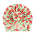 Bonnet Bébé Turban Moderne Luxe Motif Donut Bébé Casquette Coton Imprimé Fruits Fleurs Bébé Fille Design
