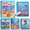 1 livre magique à colorier à l'eau, dessins animés, avec stylo de gribouillage, planche à dessin, jouets pour enfants, cadeau d'anniversaire