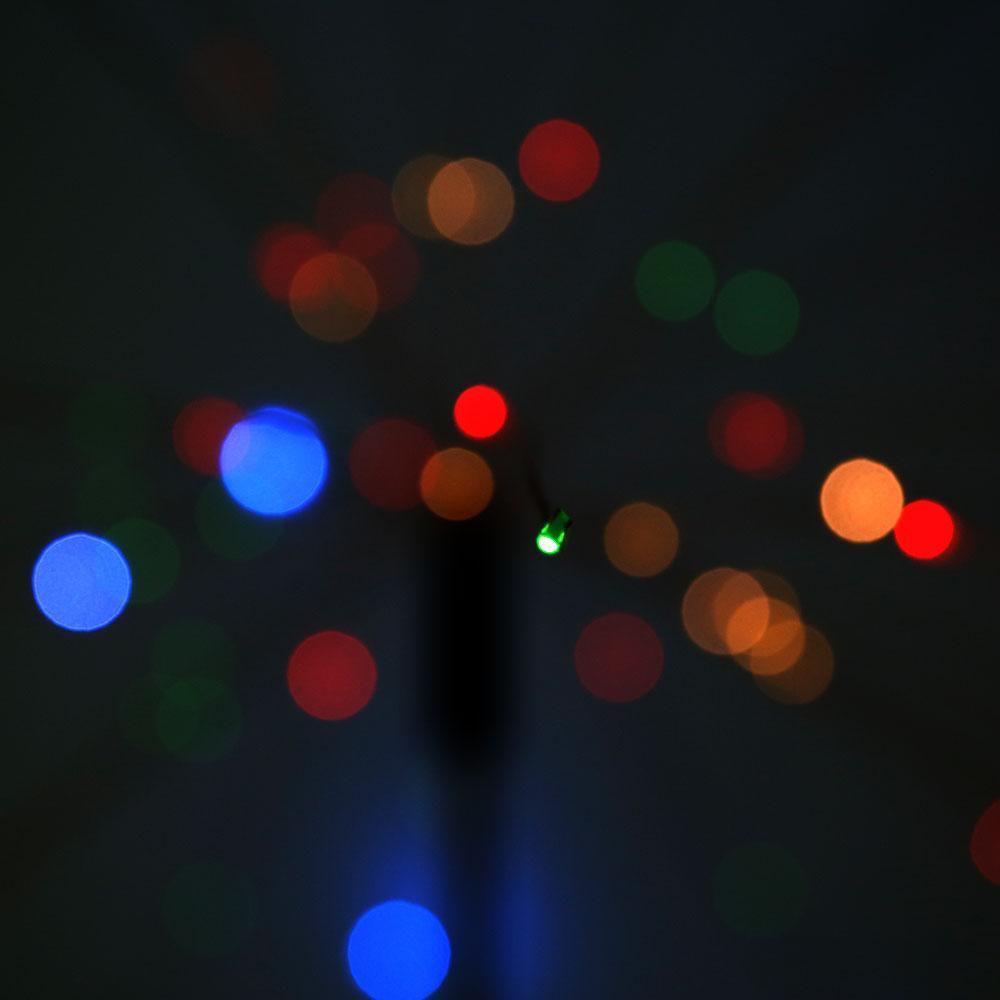 Lampe solaire LED de luxe moderne pour jardin en forme de feux d'artifice d'arbre avec fils de cuivre