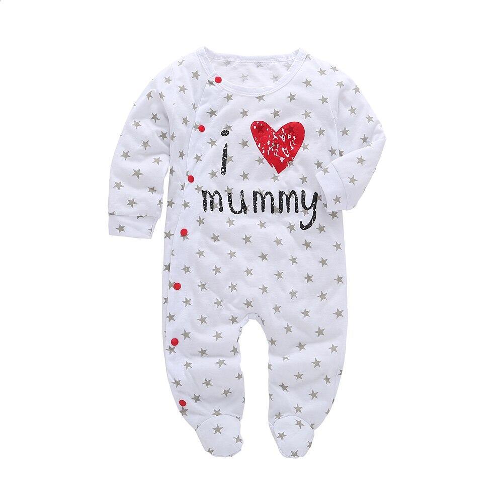 Grenouillères Bébé Garçon Manches Longues Tête de Cerf Combinaisons Nouveau-né Tenues Pour Filles et Garçons Pyjamas