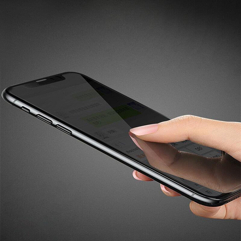 Film de protection d'écran anti-espion pour iPhone 14 13 12 11 XS MAX XR, verre privé à couverture complète pour iPhone 7 8 PLUS, film protecteur anti-espion, protection d'écran en verre trempé compatible avec les coques pour iPhone