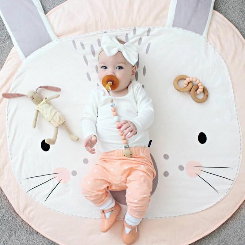Tapis de jeu rond pour bébé, tapis rampant pour tout-petits, tapis de sol pour enfants, tapis de jeu pour chambre d'enfant au design moderne et élégant