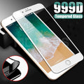 Verre de protection 999D pour iPhone 8 7 6 6S Plus XR X XS, verre de protection d'écran complet pour iPhone 11 12 Pro Max, verre trempé de protection d'écran complet pour iPhone