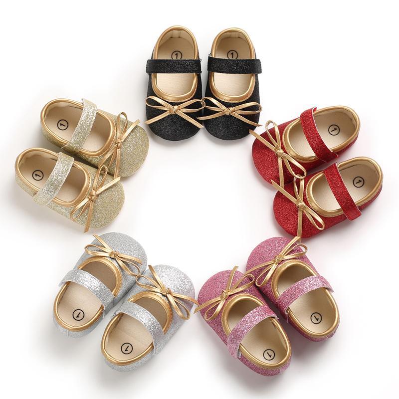 Chaussures de Princesse pour Nouveau-né Bébé Semelle Confortable Bébé Nourrisson 0-18 Mois Matière Douce Design Mignon Unique