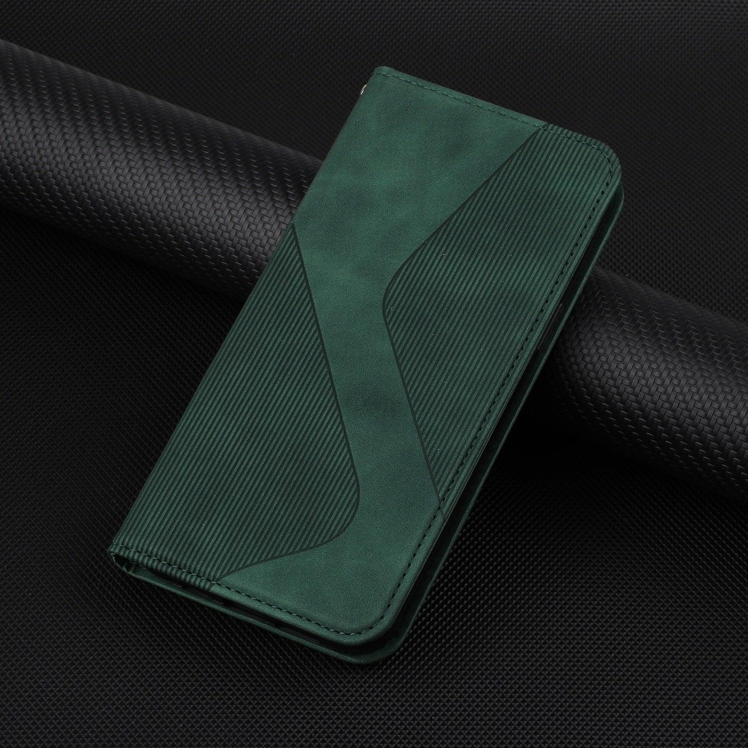 Étui portefeuille à rabat bleu de luxe pour iPhone 14 13 12 Mini Plus 11 Pro Étui de téléphone à cartes magnétique Étui de téléphone en cuir PU magnétique Étui portefeuille à rabat simple classique en forme de S