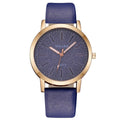 Montre Sky Watch pour femme, montre-bracelet décontractée à quartz avec bracelet en cuir, affichage analogique, montre de luxe pour femmes et jeunes filles