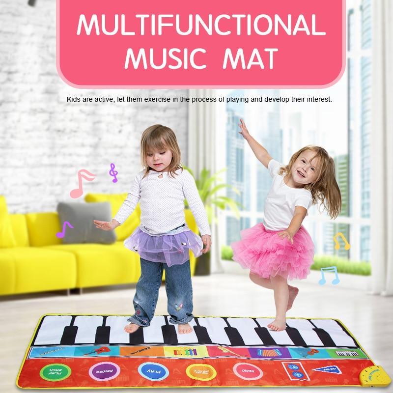 Tapis de Piano Musical pour Enfants, Jouets Musicaux, Tapis de Jeu Éducatif pour Bébés, Cadeau pour Enfants