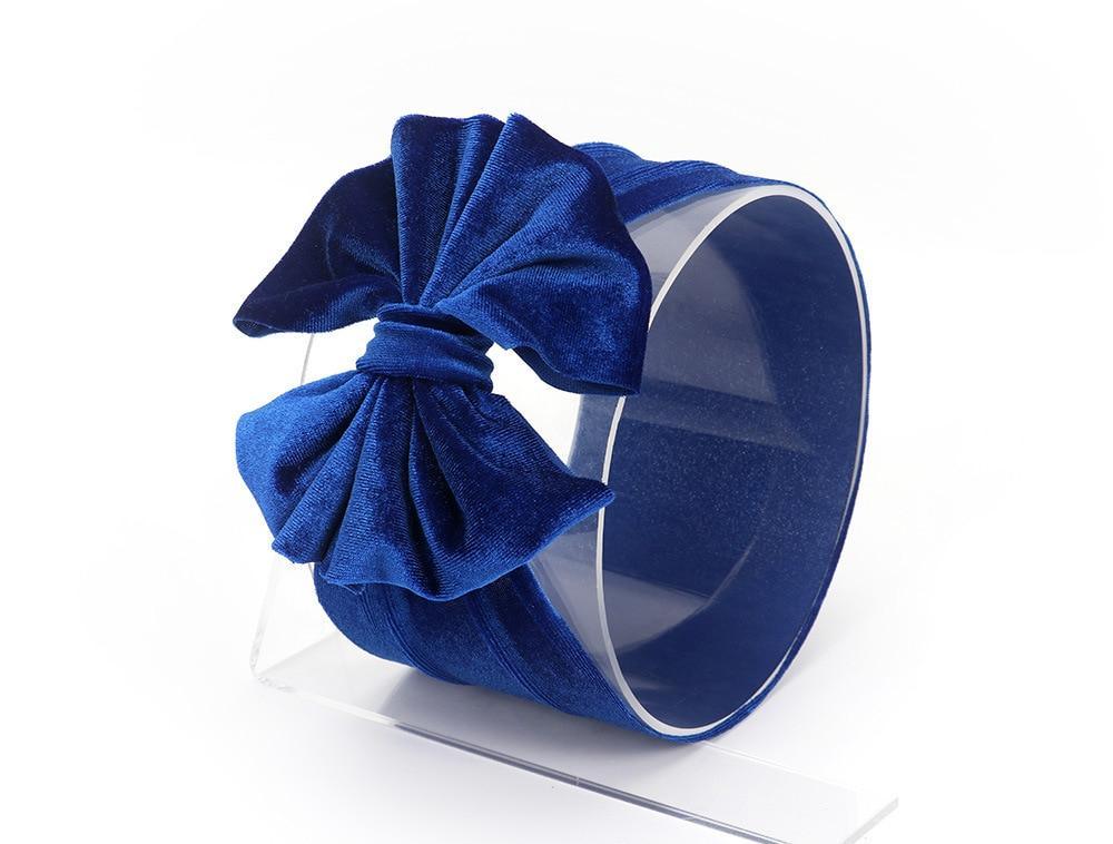 Nouveau grand bandeau de bébé avec nœud, bandeau en velours doux pour filles, accessoires de cheveux, nœuds solides désordonnés, bandeaux pour tout-petits, foulards pour bébé, turban grand nœud pour filles