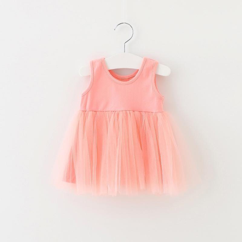 Robe d'été de princesse pour bébé, robe de soirée d'anniversaire sans manches pour enfants et bébés filles