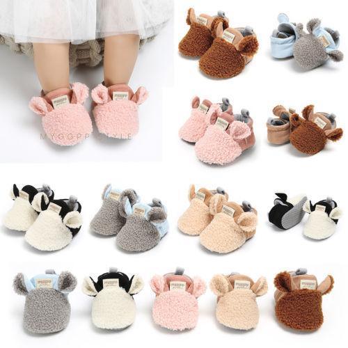 Nouvelle Mode Chaussures de Ramper pour Tout-Petits Nouveau-Nés Garçons Filles, Chaussons en Coton, Premiers Pas