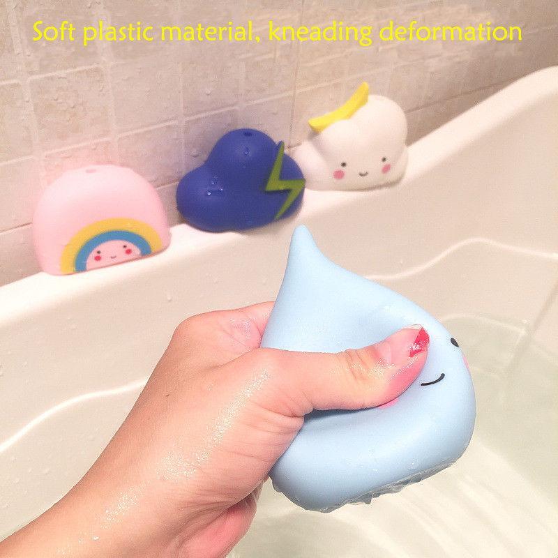 Jouets de bain pour bébé modernes, outils de pulvérisation d'eau pour le bain, jouets flottants en forme de nuages pour enfants