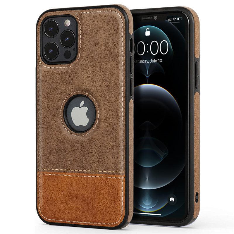 Coque de téléphone en cuir ultra-mince pour iPhone 13 Pro Max 12 Pro Max 14, housse de protection souple antichoc, étui arrière de protection antichoc pour appareil photo et écran en cuir PU pour iPhone