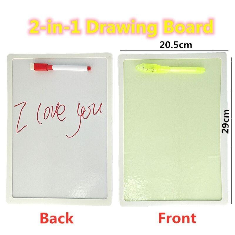 Tablette de dessin jouet éducatif Graffiti A4 A3 Led Lumineux Magique Brut avec lumière-amusant