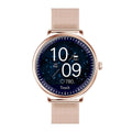 Montre connectée de luxe moderne et élégante pour femmes avec écran rond, compatible avec les systèmes Android et iOS, avec moniteur de fréquence cardiaque, pour filles, femmes et dames