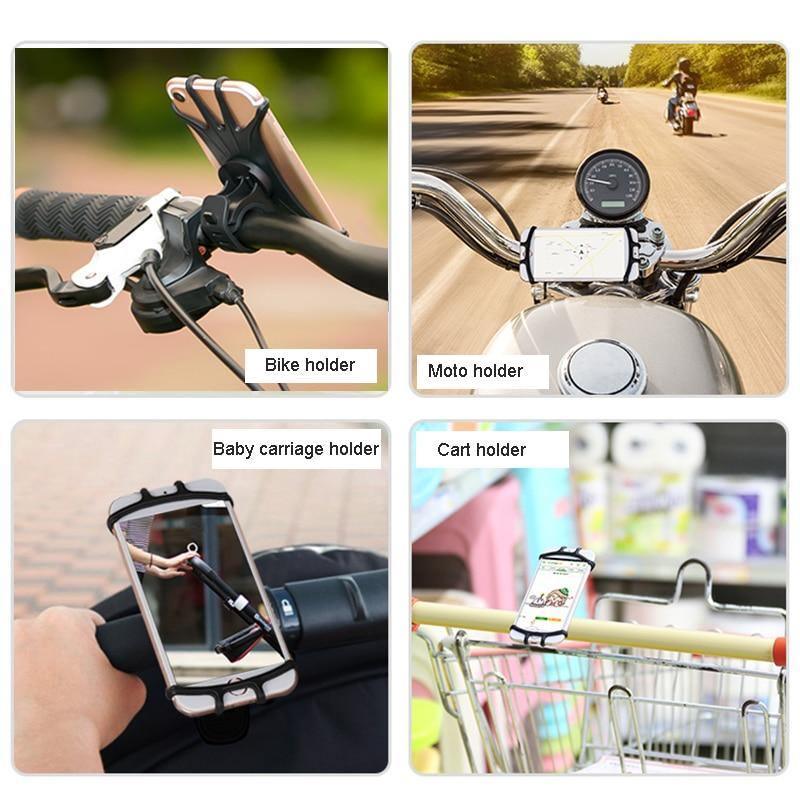 Support de Téléphone Portable Universel pour Moto et Vélo, Support de Guidon de Vélo Durable pour Téléphone Portable