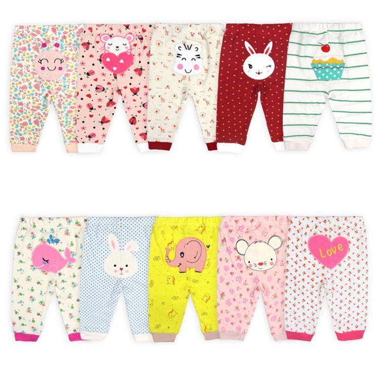 Nouveau-né Pantalon Bébé Dessin Animé Imprimé Fille Vêtements Printemps Automne Tout-petit Garçon Pantalons