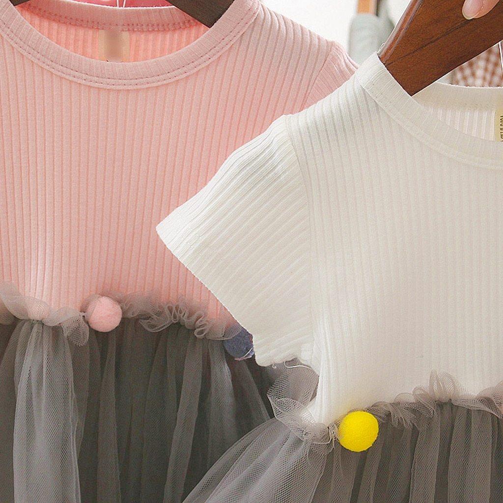 Robes de princesse décontractées en tulle patchwork pour bébés filles, nouvelle mode printemps
