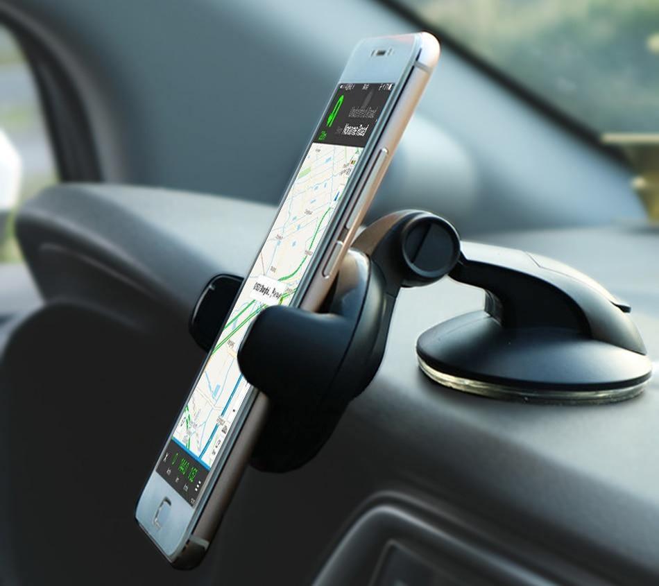 Support de téléphone de voiture mobile réglable et robuste, support de pare-brise