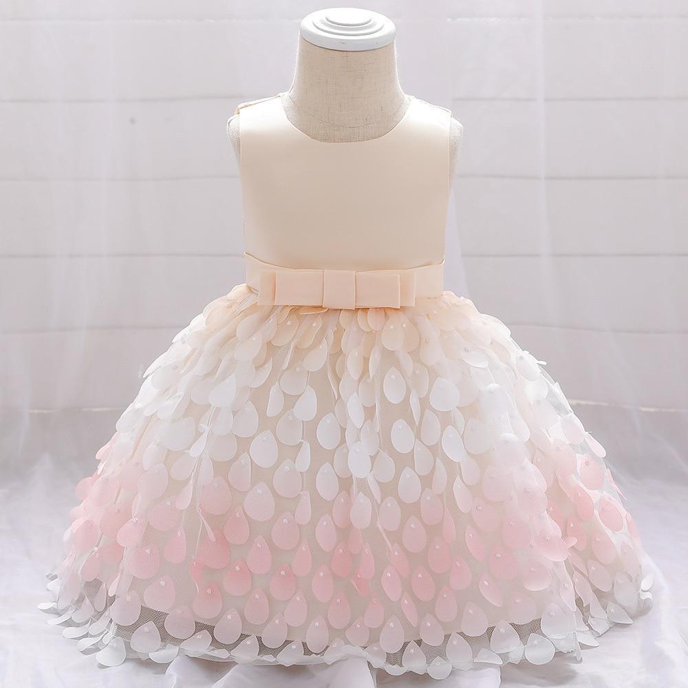 Vêtements de Noël pour bébés filles Robe de princesse en dentelle à paillettes colorées Robe de bal de mariage pour filles