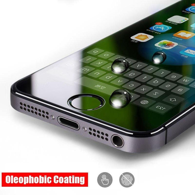 Protection d'écran en verre trempé 3D pleine couverture pour iPhone 5 5S SE 2016 Film de protection en verre pour iPhone 5S SE 5C Anti-explosion Anti-rayures Verre trempé Premium pour iPhone
