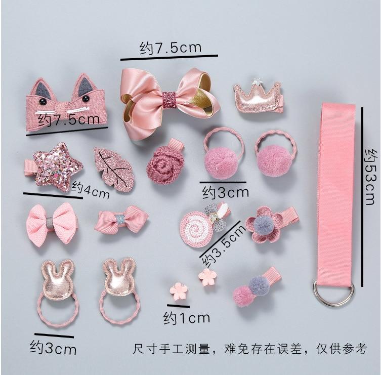Ensemble de bandeaux de luxe modernes pour bébé fille, 18 pièces, turban pour enfants, jolis nœuds, coiffures pour enfants, élastiques à cheveux, pinces à cheveux, ensembles d'épingles à cheveux